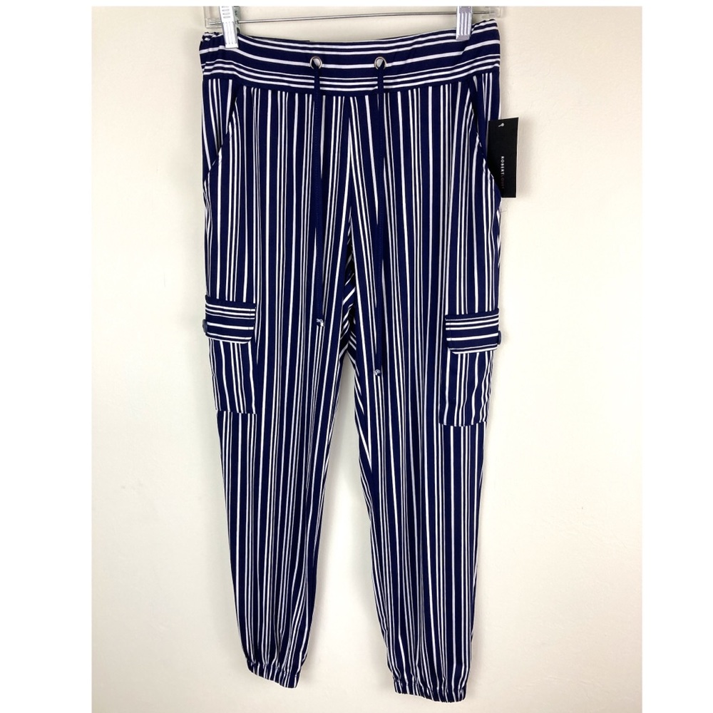Robert Louis striped cargo jogger Pants small